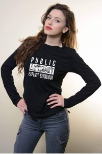 Tricou cu Maneca Lunga Public Advisory
